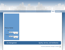 Tablet Screenshot of lclapartments.com